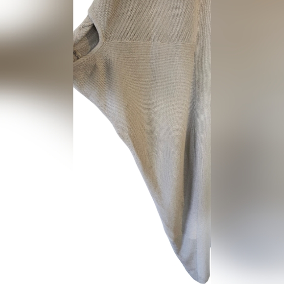 Worthington Short Sleeved Cover Up Shrug, Gray Open Front Sweater, Large Shawl - Picture 7 of 7